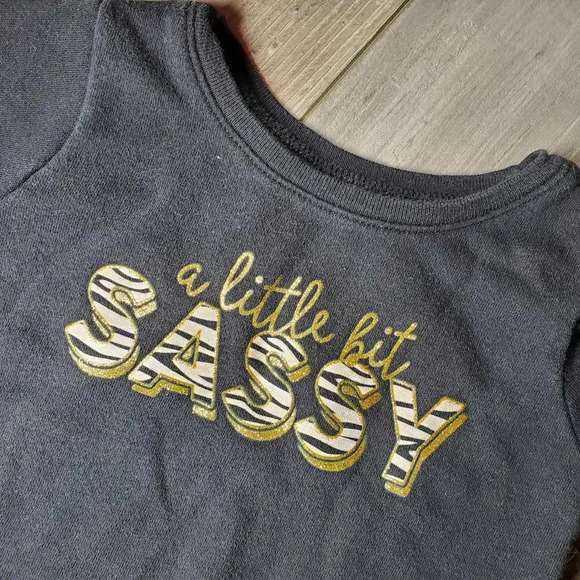 Garanimals Baby Girls "A Little Bit Sassy" Long Sleeve Fleece Top Size 6-9M NWOT - Picture 5 of 9